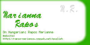 marianna rapos business card